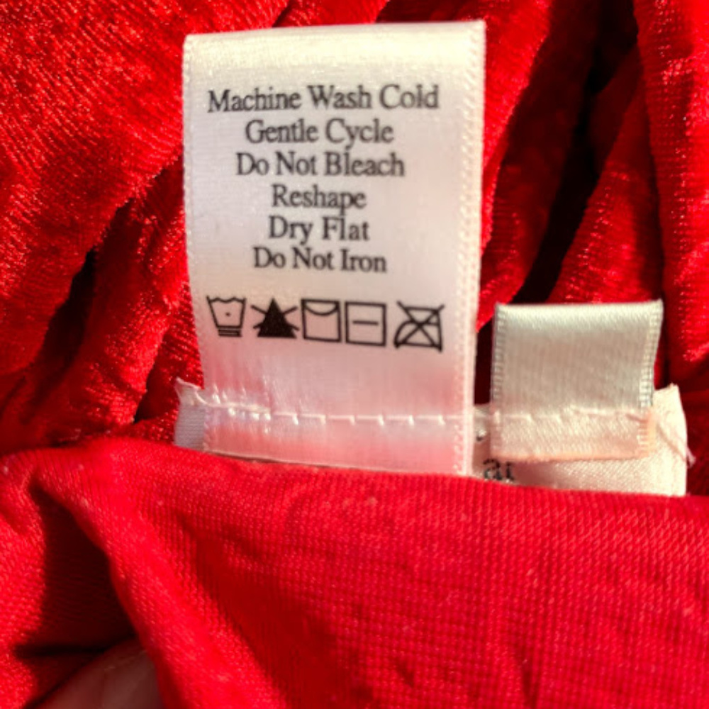 Red Sun Pattern Button Down Blouse - image 7